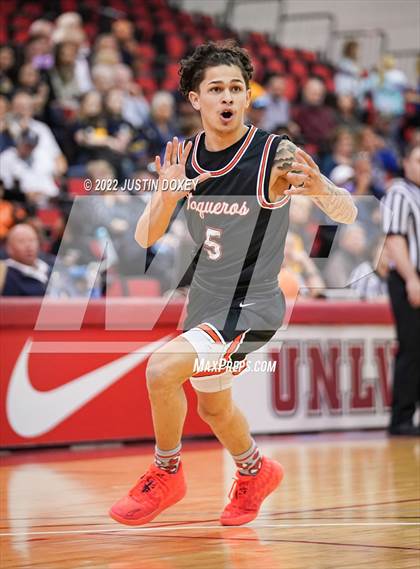 Thumbnail 3 in Boulder City vs. Fernley (NIAA Class 3A State Boys Semifinal) photogallery.
