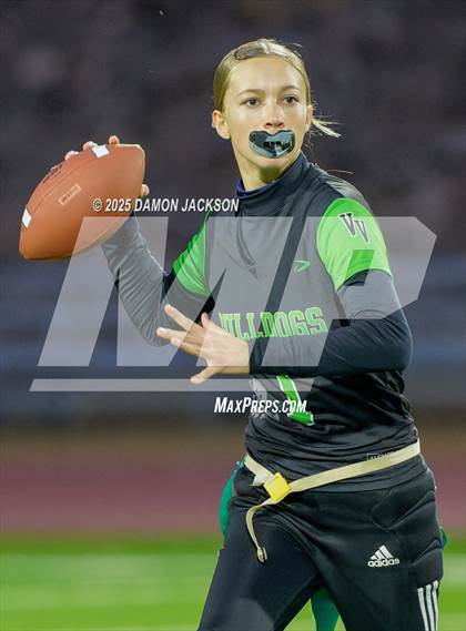 Thumbnail 3 in Pinecrest Academy Sloan Canyon vs Virgin Valley (NIAA 3A Semifinal) photogallery.