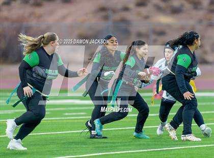 Thumbnail 3 in Pinecrest Academy Sloan Canyon vs Virgin Valley (NIAA 3A Semifinal) photogallery.