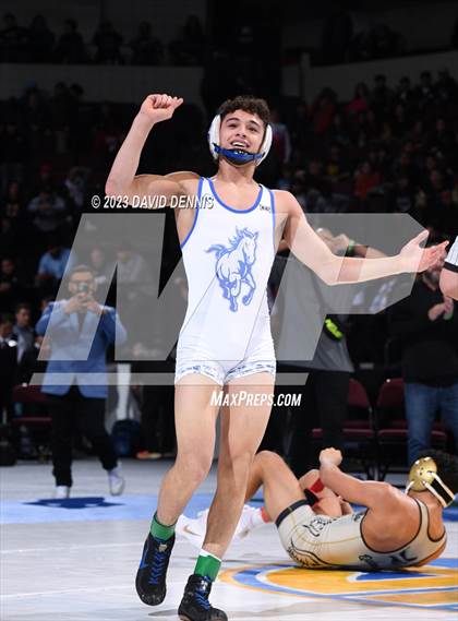 Thumbnail 3 in CIF State Boys Wrestling Championships (182-120 Finals) photogallery.