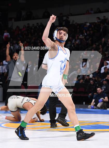 Thumbnail 1 in CIF State Boys Wrestling Championships (182-120 Finals) photogallery.