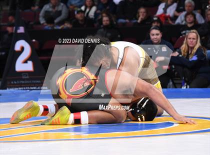 Thumbnail 3 in CIF State Boys Wrestling Championships (182-120 Finals) photogallery.