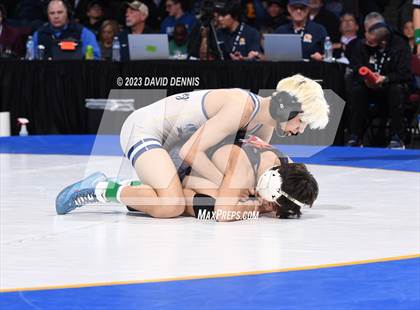 Thumbnail 3 in CIF State Boys Wrestling Championships (182-120 Finals) photogallery.