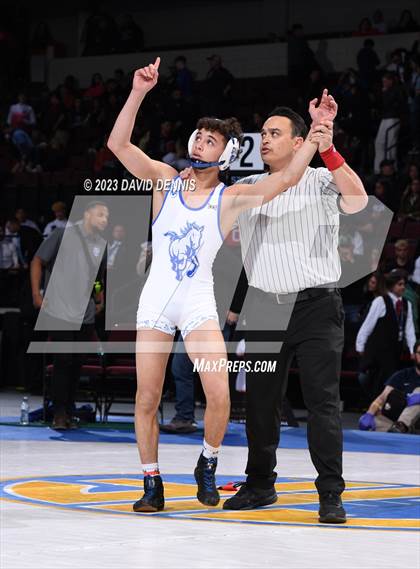 Thumbnail 1 in CIF State Boys Wrestling Championships (182-120 Finals) photogallery.