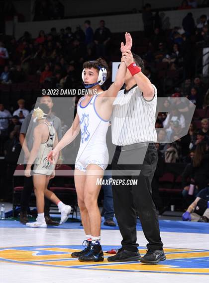 Thumbnail 2 in CIF State Boys Wrestling Championships (182-120 Finals) photogallery.