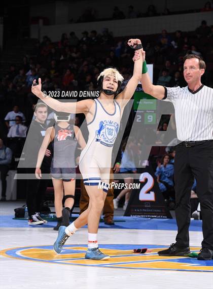 Thumbnail 1 in CIF State Boys Wrestling Championships (182-120 Finals) photogallery.