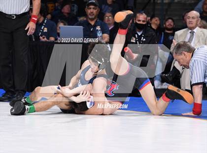 Thumbnail 3 in CIF State Boys Wrestling Championships (182-120 Finals) photogallery.