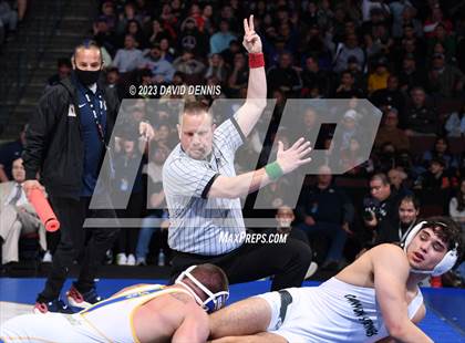 Thumbnail 2 in CIF State Boys Wrestling Championships (182-120 Finals) photogallery.