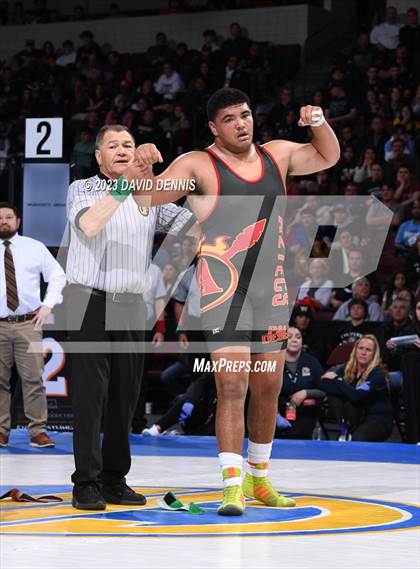 Thumbnail 2 in CIF State Boys Wrestling Championships (182-120 Finals) photogallery.