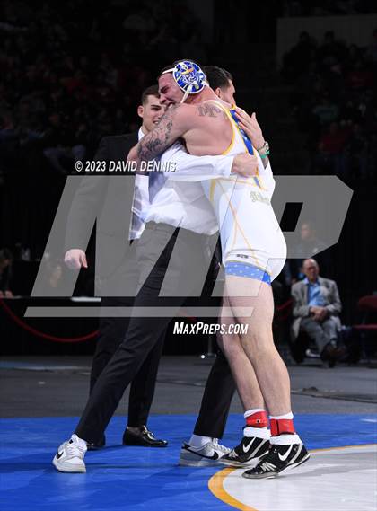Thumbnail 2 in CIF State Boys Wrestling Championships (182-120 Finals) photogallery.
