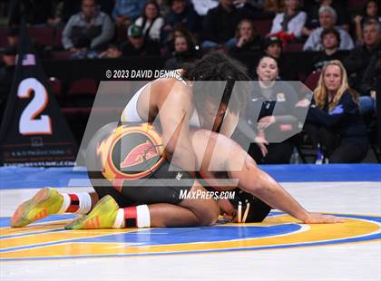 Thumbnail 1 in CIF State Boys Wrestling Championships (182-120 Finals) photogallery.
