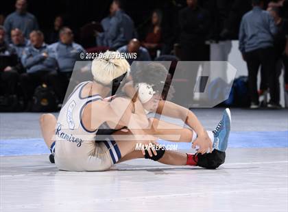 Thumbnail 1 in CIF State Boys Wrestling Championships (182-120 Finals) photogallery.