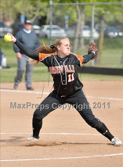 Thumbnail 3 in Pleasant Valley vs. Roseville (Stephanie LeDoux Tournament) photogallery.