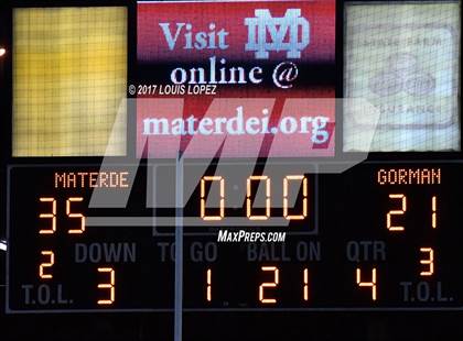 Thumbnail 1 in Bishop Gorman @ Mater Dei photogallery.