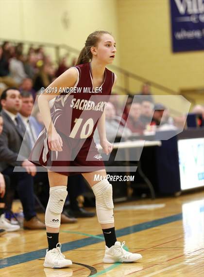 Thumbnail 1 in Sacred Heart Academy vs. Mount St. Mary Academy (MMHSAA Class A Final) photogallery.