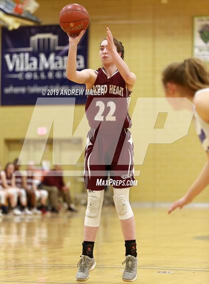 Thumbnail 3 in Sacred Heart Academy vs. Mount St. Mary Academy (MMHSAA Class A Final) photogallery.