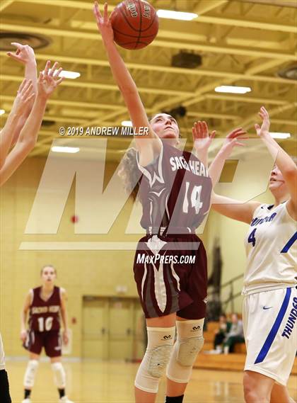 Thumbnail 1 in Sacred Heart Academy vs. Mount St. Mary Academy (MMHSAA Class A Final) photogallery.