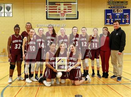 Thumbnail 3 in Sacred Heart Academy vs. Mount St. Mary Academy (MMHSAA Class A Final) photogallery.