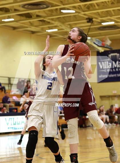 Thumbnail 3 in Sacred Heart Academy vs. Mount St. Mary Academy (MMHSAA Class A Final) photogallery.