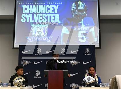 Thumbnail 2 in St. John Bosco Signing Day photogallery.