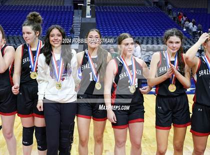 Thumbnail 2 in Huntington vs. Shallowater (UIL 3A Basketball Final Medal Ceremony) photogallery.