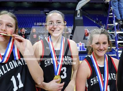 Thumbnail 2 in Huntington vs. Shallowater (UIL 3A Basketball Final Medal Ceremony) photogallery.