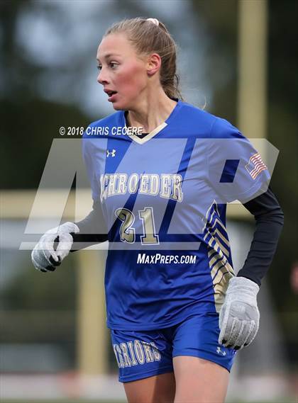 Thumbnail 2 in Webster Schroeder vs. Hilton (Section 5 Class AA Semifinal) photogallery.
