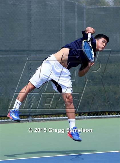 Thumbnail 2 in Shasta vs Dougherty Valley (CIF NorCal Regional Team Tennis Championships) photogallery.