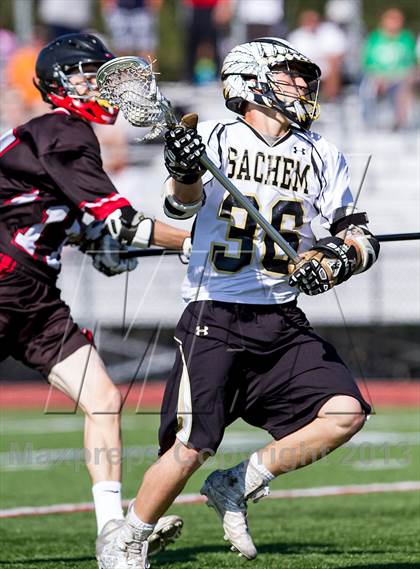Thumbnail 3 in Sachem North vs Patchogue-Medford (Section XI Class A First Round) photogallery.