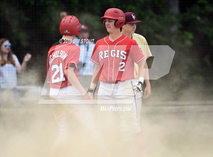 Thumbnail 2 in Regis vs. Iona Prep (CHSAA AA Winners Bracket Semifinal) photogallery.