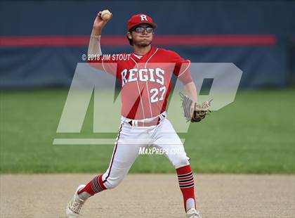 Thumbnail 1 in Regis vs. Iona Prep (CHSAA AA Winners Bracket Semifinal) photogallery.