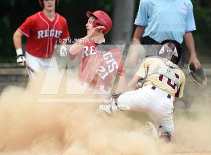 Thumbnail 3 in Regis vs. Iona Prep (CHSAA AA Winners Bracket Semifinal) photogallery.