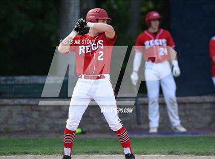 Thumbnail 3 in Regis vs. Iona Prep (CHSAA AA Winners Bracket Semifinal) photogallery.