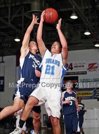 Thumbnail 2 in Paradise Adventist Academy vs. Mercy (CIF NS D6 Final) photogallery.