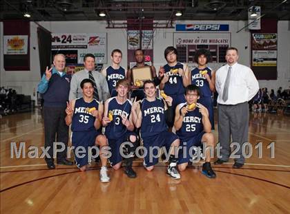 Thumbnail 1 in Paradise Adventist Academy vs. Mercy (CIF NS D6 Final) photogallery.