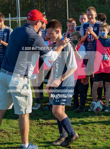 Thumbnail 2 in Fayetteville Academy vs Westchester Country Day (NCISAA 2A State Finals - Pregame Introductions and Postgame Awards) photogallery.