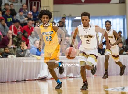Thumbnail 1 in St. Anthony vs Jemison (Spalding Hoophall Classic) photogallery.