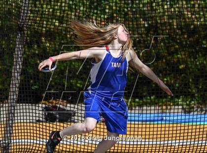 Thumbnail 2 in CIF NCS Masters Girls Discus (Meet of Champions at UCB) photogallery.
