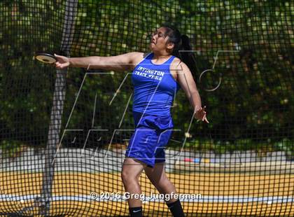 Thumbnail 2 in CIF NCS Masters Girls Discus (Meet of Champions at UCB) photogallery.
