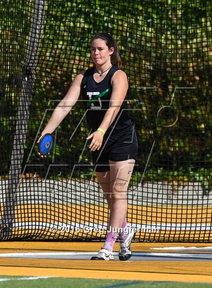 Thumbnail 3 in CIF NCS Masters Girls Discus (Meet of Champions at UCB) photogallery.