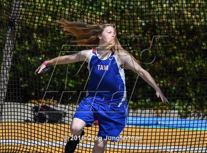 Thumbnail 3 in CIF NCS Masters Girls Discus (Meet of Champions at UCB) photogallery.