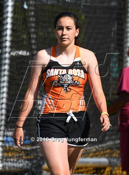 Thumbnail 3 in CIF NCS Masters Girls Discus (Meet of Champions at UCB) photogallery.