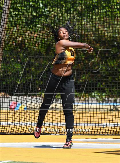 Thumbnail 1 in CIF NCS Masters Girls Discus (Meet of Champions at UCB) photogallery.