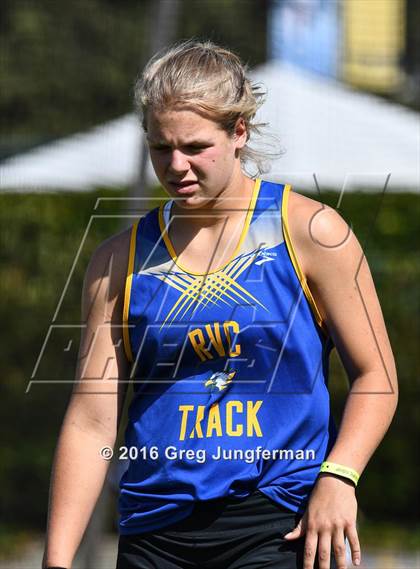Thumbnail 3 in CIF NCS Masters Girls Discus (Meet of Champions at UCB) photogallery.