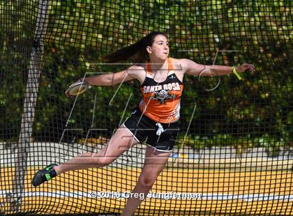 Thumbnail 3 in CIF NCS Masters Girls Discus (Meet of Champions at UCB) photogallery.