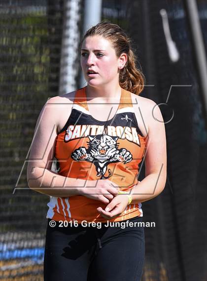 Thumbnail 1 in CIF NCS Masters Girls Discus (Meet of Champions at UCB) photogallery.