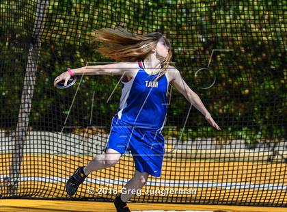 Thumbnail 3 in CIF NCS Masters Girls Discus (Meet of Champions at UCB) photogallery.