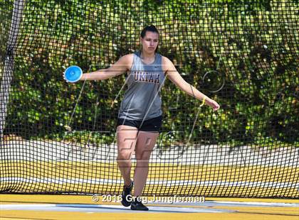 Thumbnail 3 in CIF NCS Masters Girls Discus (Meet of Champions at UCB) photogallery.