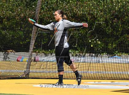 Thumbnail 3 in CIF NCS Masters Girls Discus (Meet of Champions at UCB) photogallery.
