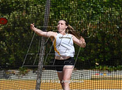 Thumbnail 3 in CIF NCS Masters Girls Discus (Meet of Champions at UCB) photogallery.